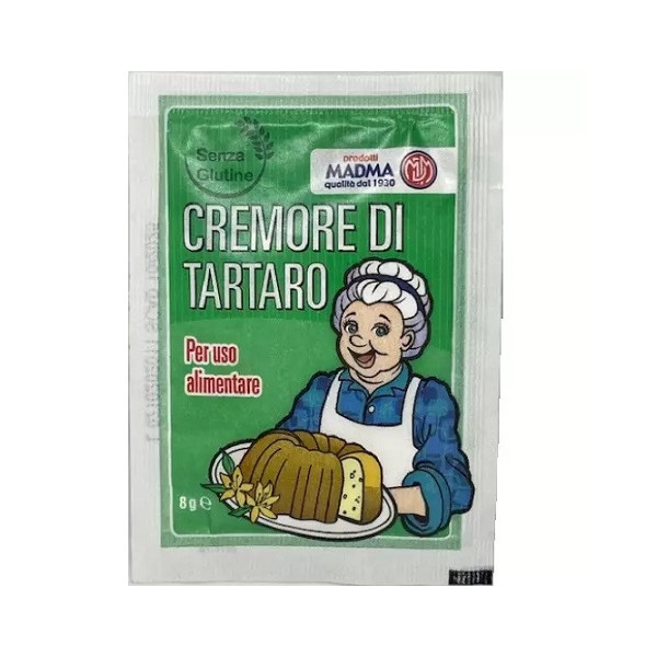 Bustina cremor tartaro lievito per dolci e torte da Madma.