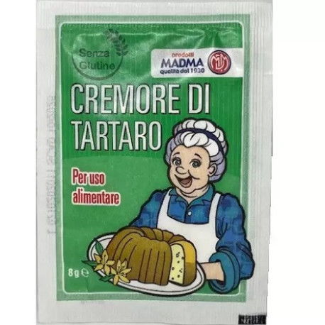 Bustina cremor tartaro lievito per dolci e torte da Madma.