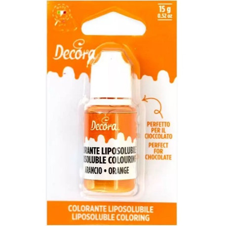 Colori liposolubile liquido arancione 15 g