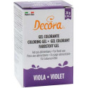 Colorante Alimentare Viola in Gel 28g Decora | Concentrato per Pasta di Zucchero e Creme