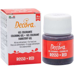 ROSSO Gel 28 g. Nuovi Coloranti Alimentari. Decora.