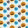 20 Sacchetti Halloween con decori di zucche e teschi 12,5 +3 x h 24 cm da Decora
