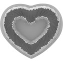 Heartbeat Silikomart: stampo in silicone cuore intrecciato, batticuore, 250x220xh52 mm