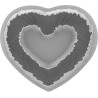Heartbeat Silikomart: stampo in silicone cuore intrecciato, batticuore, 250x220xh52 mm Heartbeat Silikomart: stampo in silicone cuore intrecciato, batticuore, 250x220xh52 mm