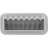 Buche Coeur Stampo Tronchetto Cuori 24,8x8,8 cm h 80 mm in silicone grigio Silikomart Buche Coeur Stampo Tronchetto Cuori 24,8x8,8 cm h 80 mm in silicone grigio Silikomart
