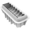 Buche Coeur Stampo Tronchetto Cuori 24,8x8,8 cm h 80 mm in silicone grigio Silikomart