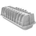 Buche Snowy Stampo Tronchetto Nevoso 19,5 cm h 63 mm in silicone grigio da Silikomart