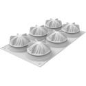 Mini Wave, stampo Mini Onda 3D in silicone sfera di diametro 7 cm da Silikomart