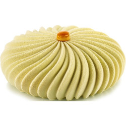 Wave Silikomart: stampo in silicone grigio per torte ad onda di ø19,5xh6,3 cm