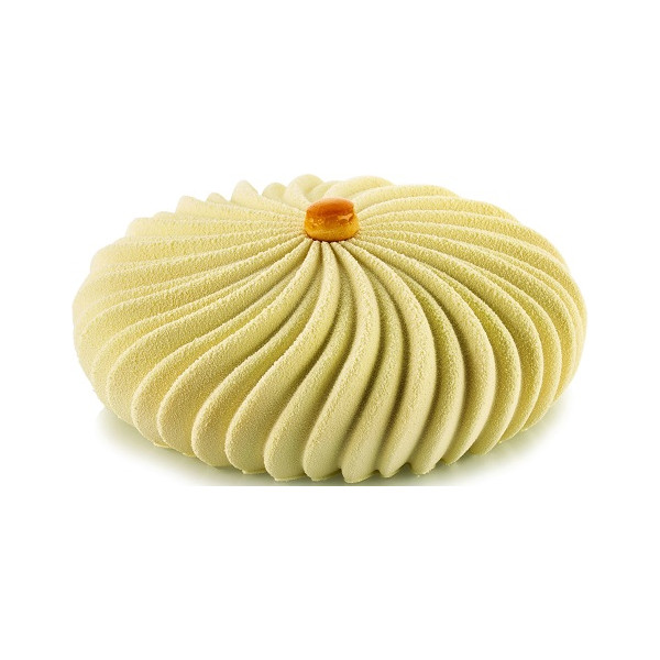 Wave Silikomart: stampo in silicone grigio per torte ad onda di ø19,5xh6,3 cm