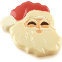 Stampo cioccolato Viso di Babbo Natale su stecco Silikomart