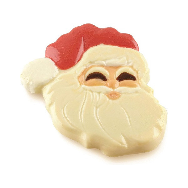 Stampo Cioccolato viso di Babbo Natale su stecco da Silikomart