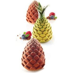 Foresta & Ananas 110 Silikomart – Stampo in Silicone per 5 Monoporzioni a Forma di Frutta