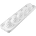 Stampo Foresta e Ananas 110 ml da Silikomart: kit stampo in silicone bianco con supporto in plastica rigida
