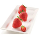 Fragole e Panna Silikomart stampo silicone 6 fragole 3D ø59 h 61 mm