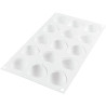 Stampo Marron Glacé 30 ml silicone bianco 3D, da Silikomart a forma di piccola castagna