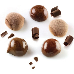 Kit Marron Glacé 3D Fruits Silikomart – Stampo in Silicone con Cutter per Momonoporzioni a Forma di Castagna (Formati 30/110ml)