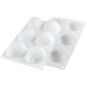 Stampo Marron Glacé 110 ml silicone bianco 3D, da Silikomart a forma di castagna Stampo Marron Glacé 110 ml silicone bianco 3D, da Silikomart a forma di castagna