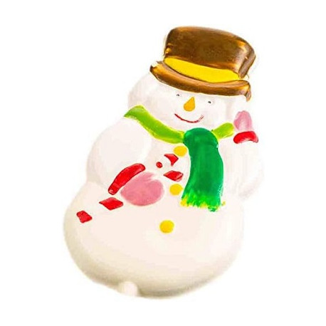 Stampo cioccolato Pupazzo di neve su stecco in policarbonato da Silikomart Stampo cioccolato Pupazzo di neve su stecco in policarbonato da Silikomart