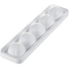 Nocciola 125 ml stampo Silikomart: kit stampo in silicone bianco con supporto in plastica rigida