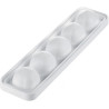 Nocciola 125 ml stampo Silikomart: kit stampo in silicone bianco con supporto in plastica rigida Nocciola 125 ml stampo Silikomart: kit stampo in silicone bianco con supporto in plastica rigida