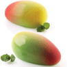 Stampo Mango 130 ml da Silikomart: kit stampo in silicone bianco con cutter doppia faccia