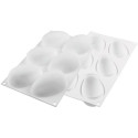 Stampo Mango 130 ml da Silikomart: kit stampo in silicone bianco con cutter doppia faccia