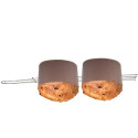 Spillone 4 punte per panettoni e colombe in acciaio inox lungo 52 cm o 62 cm da Decora