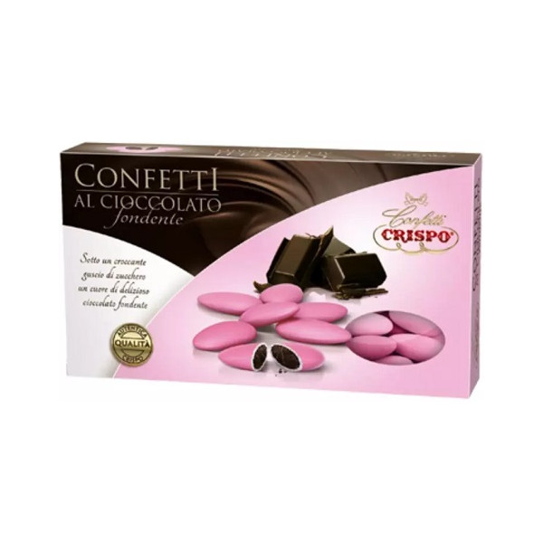 Confetti Rosa al Cioccolato Crispo in confezione da 1 Kg.