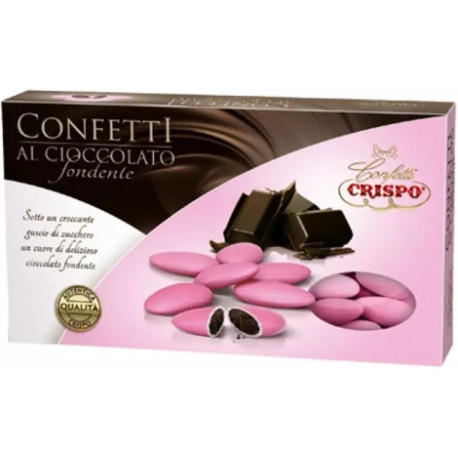 Confetti Rosa al Cioccolato Crispo in confezione da 1 Kg.