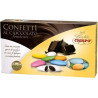 Confetti colori assortiti al cioccolato fondente da Crispo in confezione da 1 Kg Confetti colori assortiti al cioccolato fondente da Crispo in confezione da 1 Kg