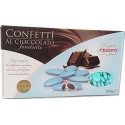 Confetti Celeste al Cioccolato Crispo in confezione da 1 Kg. Confetti celesti ideali per compleanno e matrimonio.