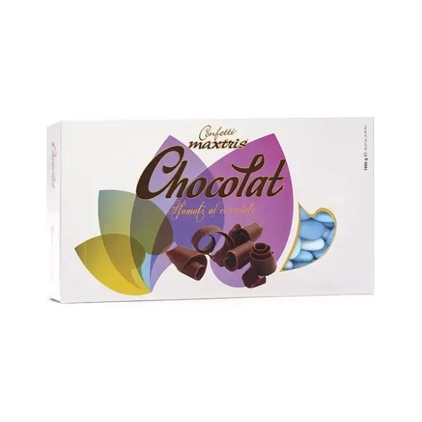 Maxtris Cioccolato Sfumati Celeste confetti celesti sfumati in confezione da 1 Kg