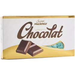 Tesorini Maxtris Celeste 1 Kg: cuori al cioccolato fondente confetti cuori celesti da 1 Kg