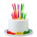 Set 20 candeline compleanno multi colore alte e basse da Wilton