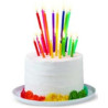 Set 20 candeline compleanno multi colore alte e basse da Wilton