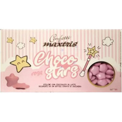 Maxtris Choco Stars Rosa da 500 g: stelline rosa di cioccolato al latte