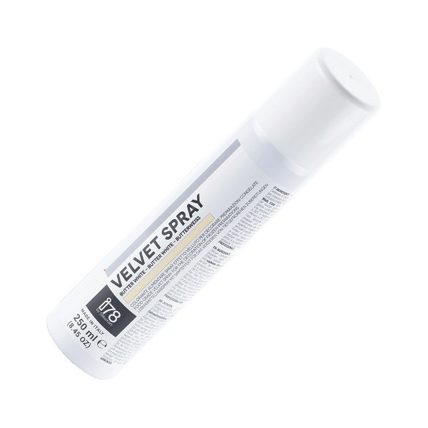 250 ml di colorante alimentare spray Burro Bianco vellutato, Velvet Spray Butter White da Silikomart