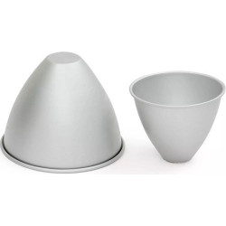 Stampo Bambola forma cono in alluminio anodizzato di ø13,5 cm o ø18,5 cm da Decora