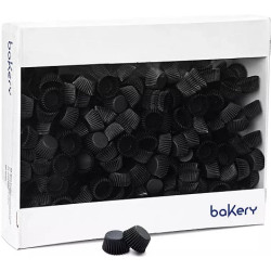 5000 Pirottini Mini Bonbon neri in carta forno per confetti diametro 2 cm altezza 1,4 cm da Decora