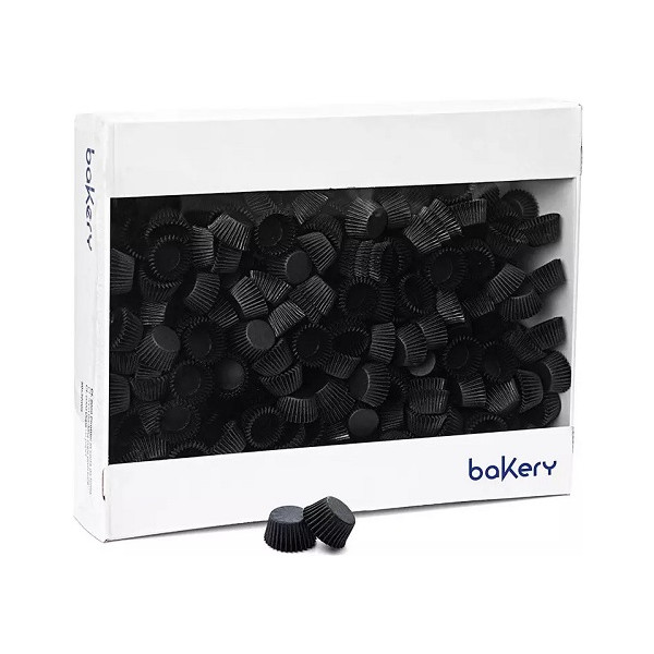 5000 Pirottini Mini Bonbon neri in carta forno per confetti diametro 2 cm altezza 1,4 cm da Decora