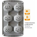 Stampo in silicone per 6 Zucchette Halloween da Decora