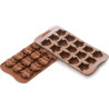 Choco Gufi Silikomart: stampo in silicone per cioccolatini a forma di gufi Choco Gufi Silikomart: stampo in silicone per cioccolatini a forma di gufi