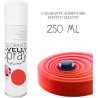 Velly Natural Red da 250 ml: colorante alimentare spray color rosso vellutato