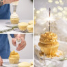Colorante alimentare spray effetto metallizzato colore oro di Decora da 75 ml Colorante alimentare spray effetto metallizzato colore oro di Decora da 75 ml