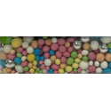Confettini Misti: piccoli confetti di zucchero assortiti nella forma, dimensioni e colori in confezione da 125 g