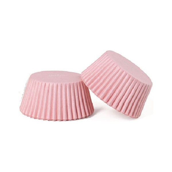 Set di 200 pirottini per muffin in carta forno rosa antiaderente di ø5xh3,2 cm