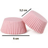1000 Pirottini Muffin in carta rosa diametro 5 cm altezza 3,2 cm