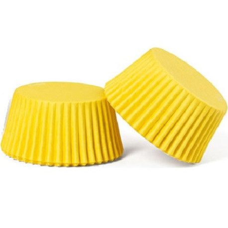 Set di 200 pirottini per muffin in carta da forno gialla antiaderente ø5xh3,2 cm