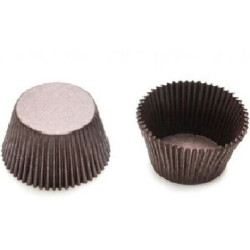 1000 o 5000 Pirottini mini bon bon marroni in carta ø2xh1,5 cm